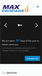 Mobile Screenshot of maxpropane.com