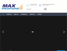 Tablet Screenshot of maxpropane.com